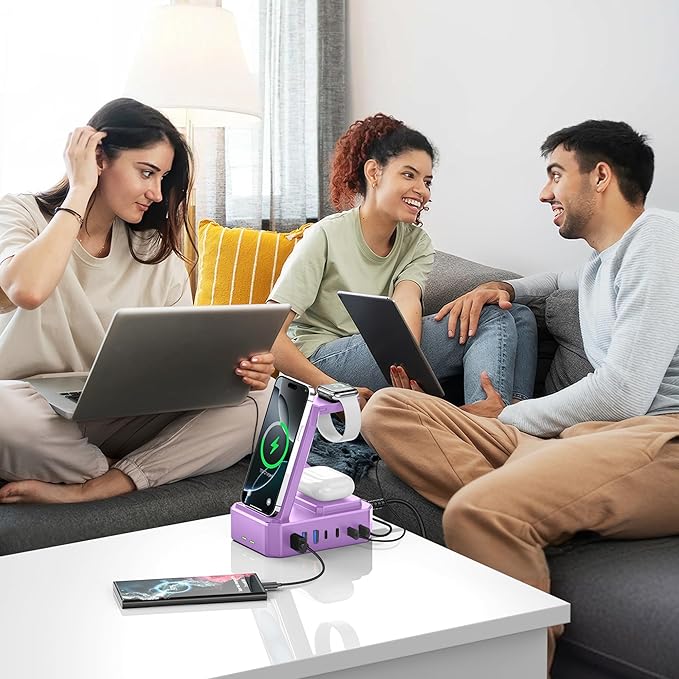 300W Charging Station for Multiple Devices Apple, Zutspzss 10 in 1 Wireless - Image 6