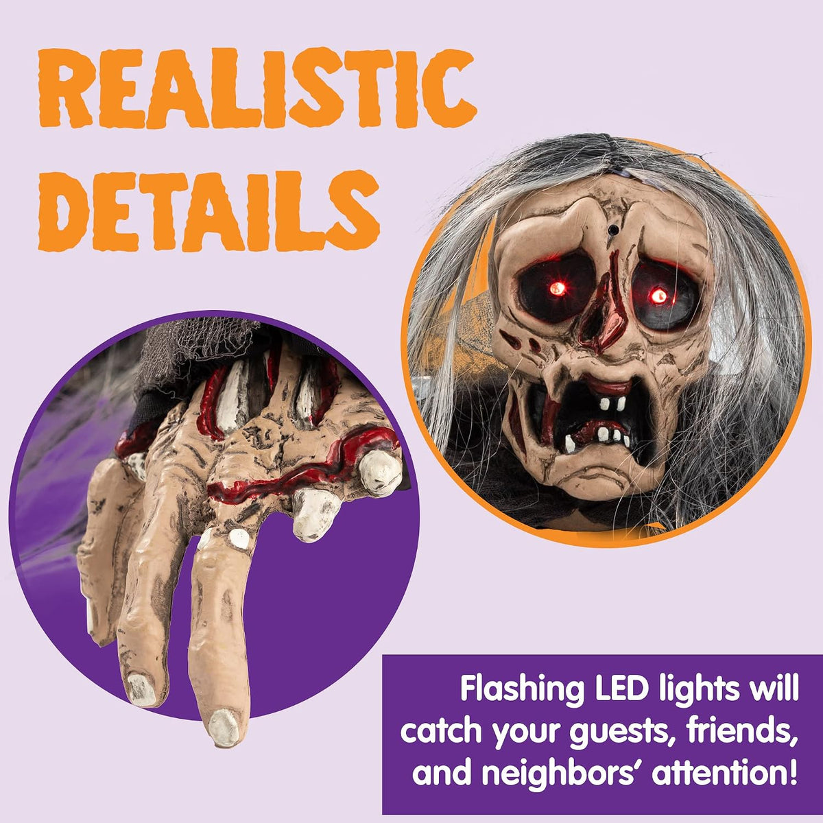 JOYIN Halloween Zombie Decoration Outdoor, Groundbreaker Halloween Outside De...