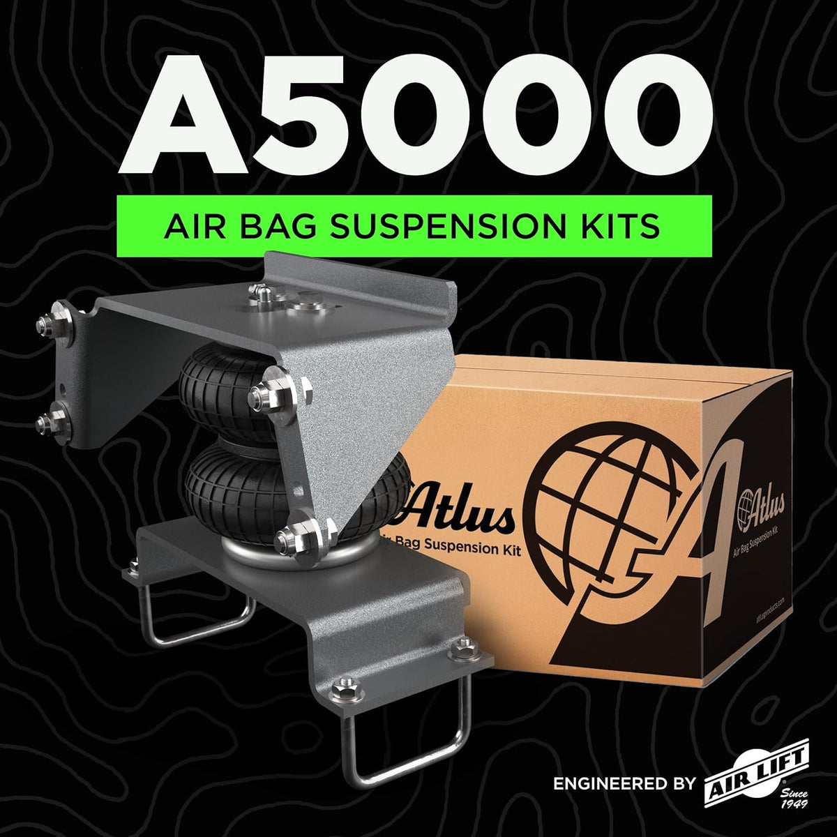 Atlus Engineered By Air Lift A5000 Air Bag Suspension Kit for 94-01 Ram 1500,...