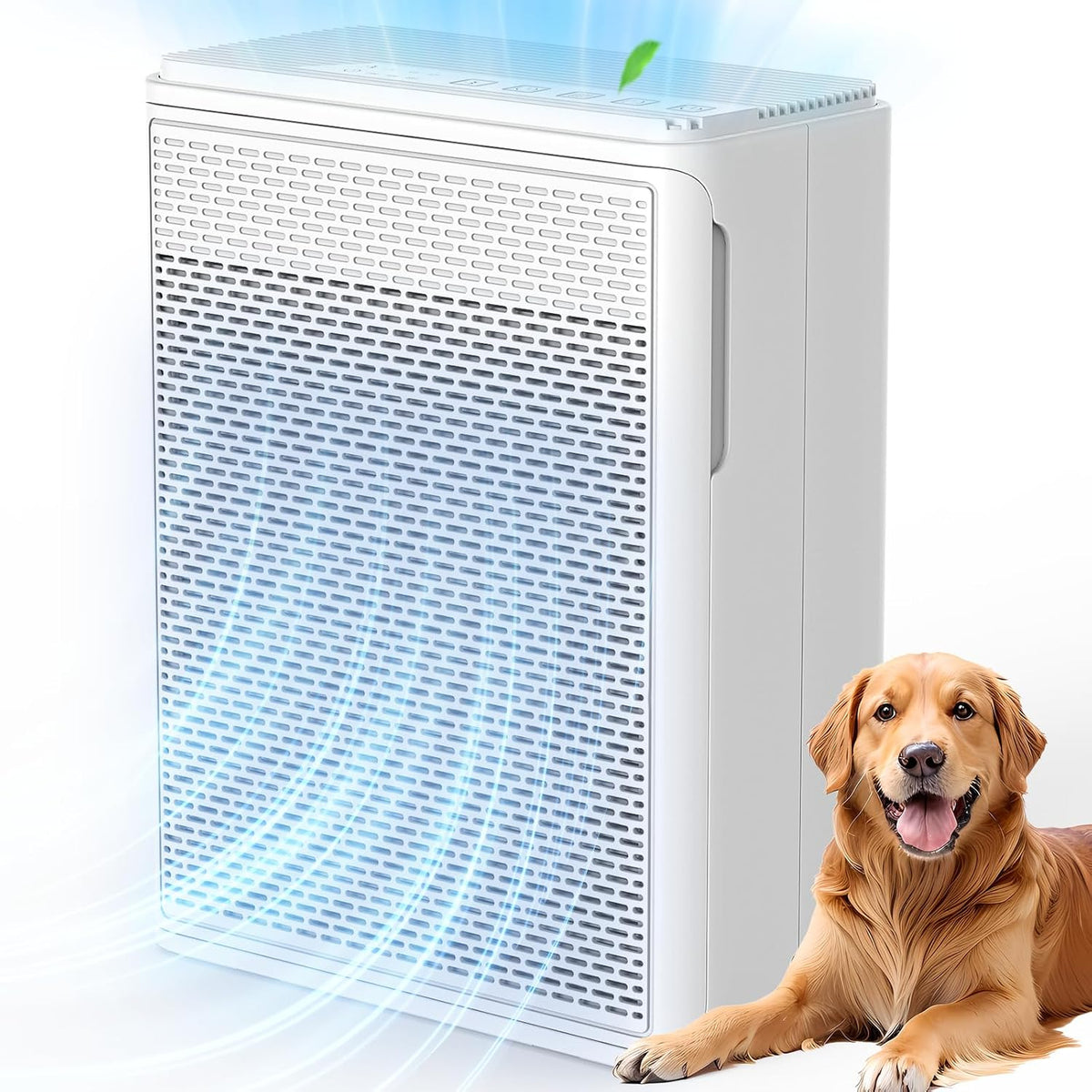 YARIKI Air Purifiers for Home Pets Covers Up to 1500 Sq Ft,H13 Hepa Filter wi...