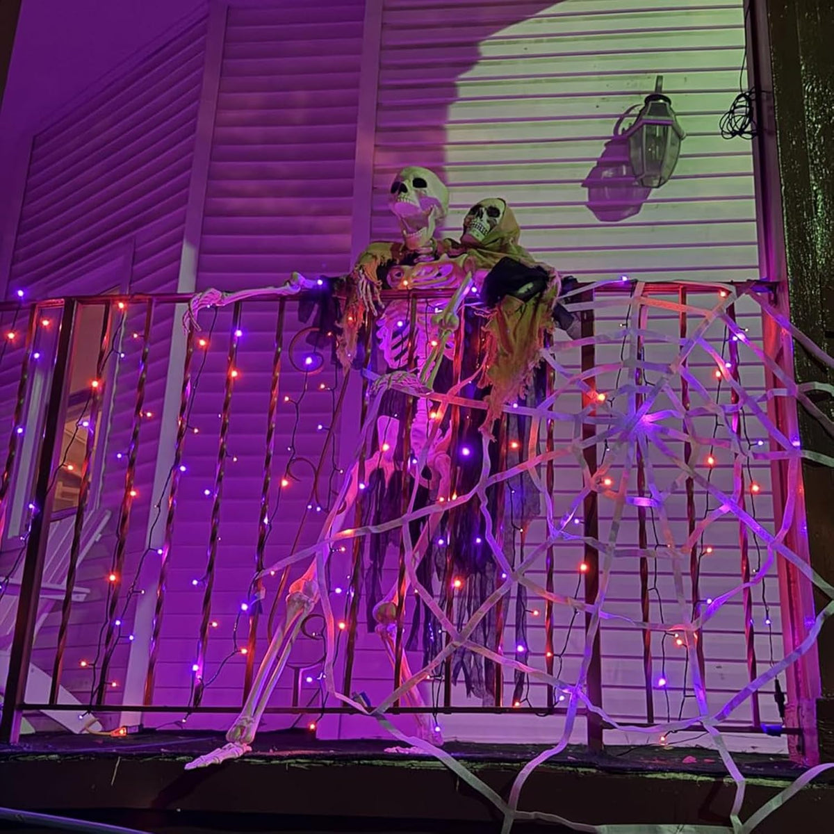 Halloween String Lights Orange and Purple 165ft 500 LED