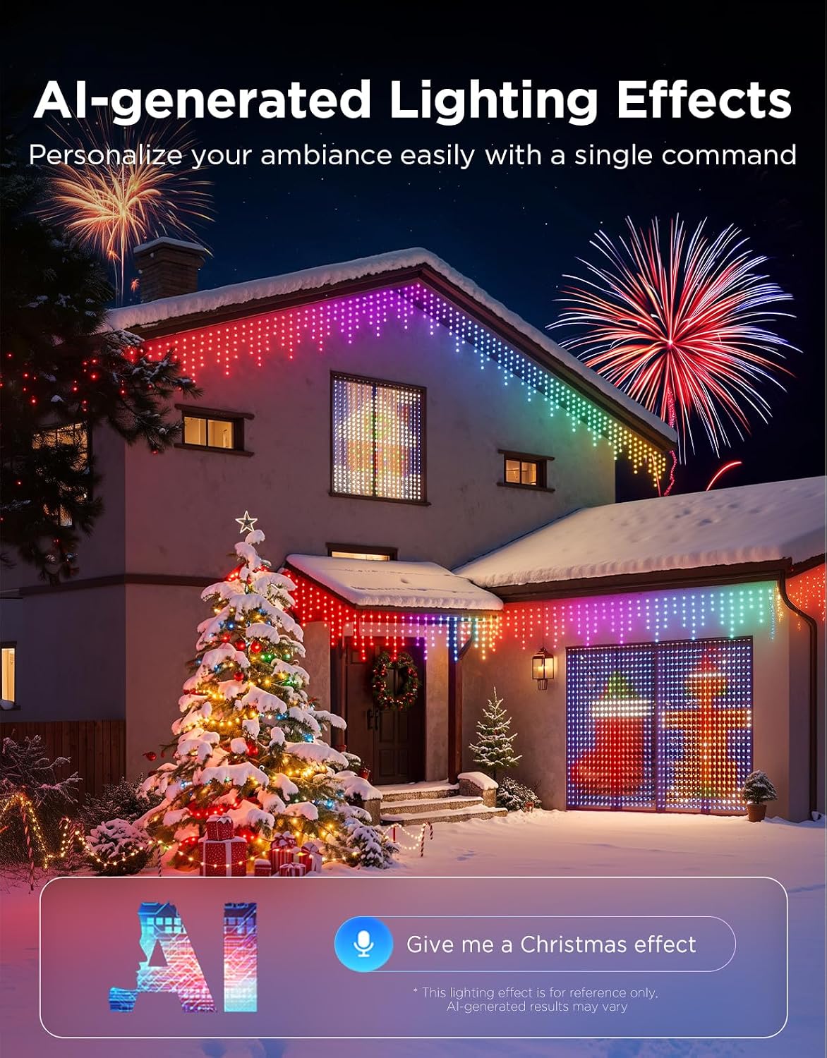 Govee Christmas Lights 2, 99FT 300LEDs Halloween String Lights, Green Wire