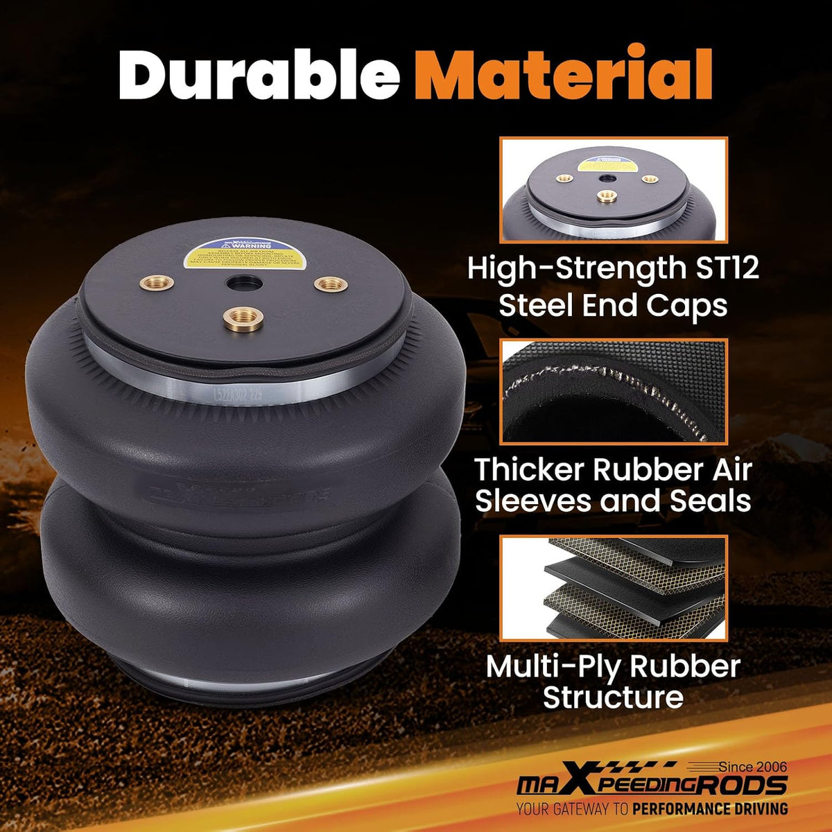 maXpeedingrods 7500 lbs Air Suspension Bag Kit for Dodge Ram 2500 2003-2013