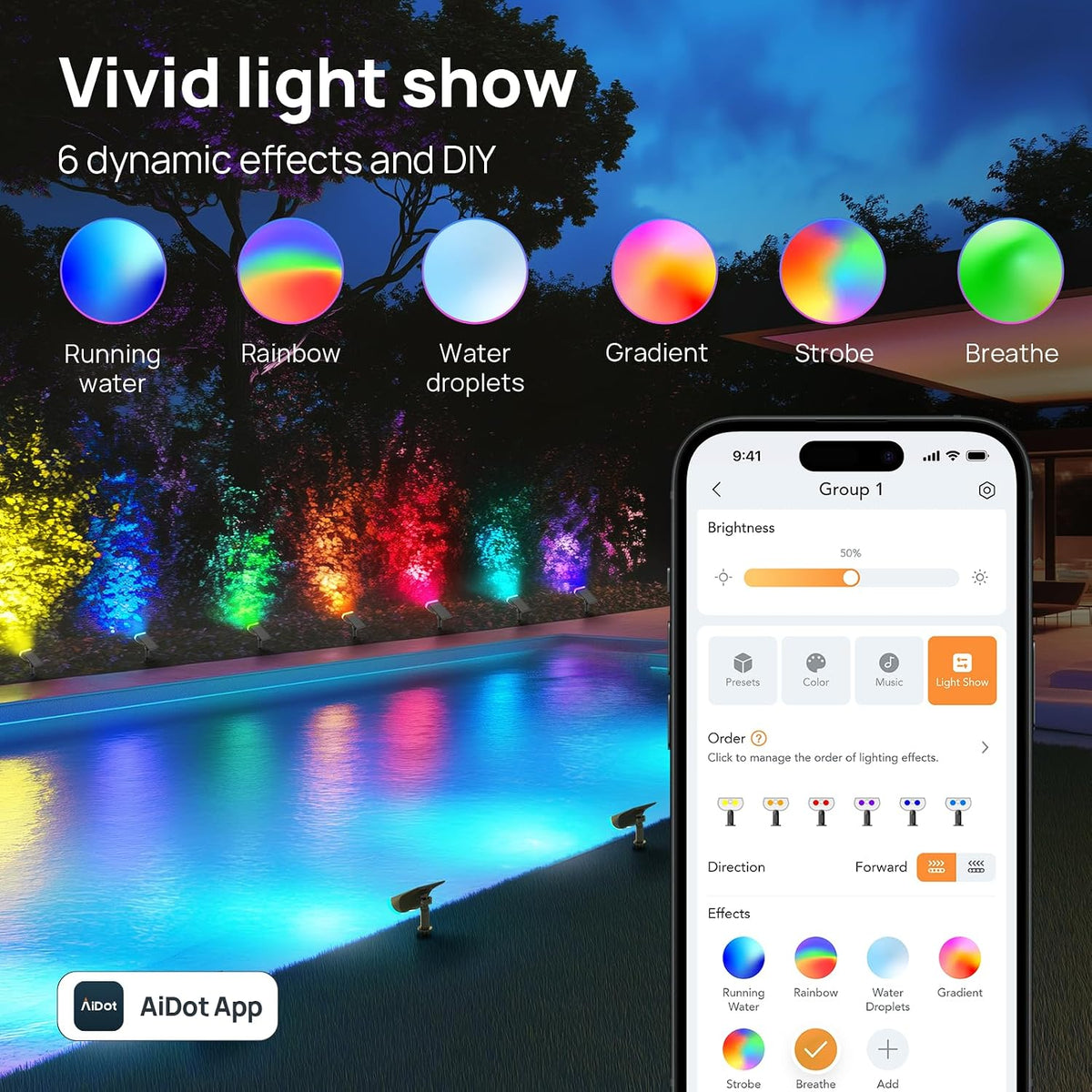 Linkind Smart Solar Spotlights SL5 with Motion Sensor, Halloween Decoration
