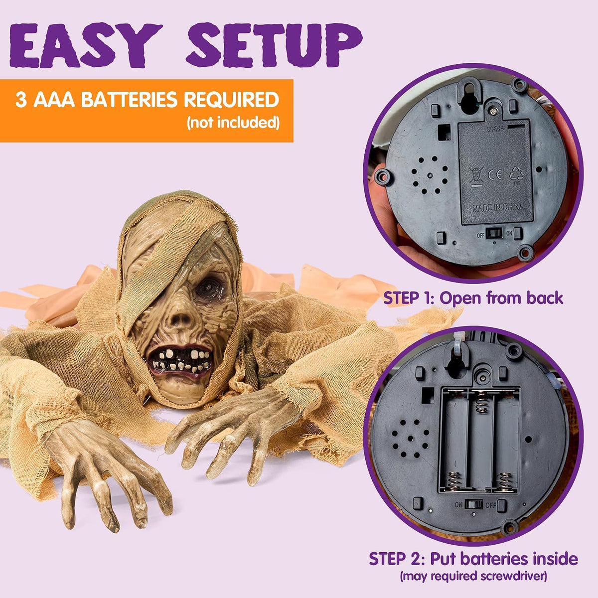 JOYIN Halloween Zombie Groundbreaker Outdoor Decoration, Zombie Groundbreaker...