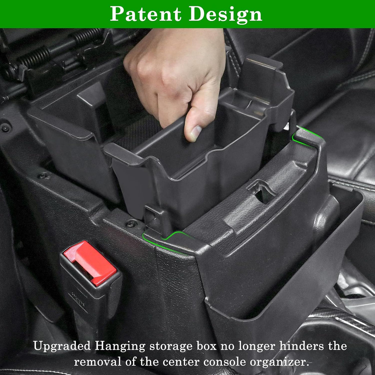 Eamplest Center Console Organizer for Jeep Wrangler & Gladiator 2018-2023