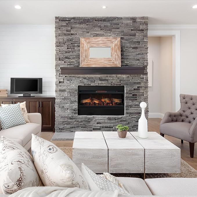 ClassicFlame 42" 3D Infrared Quartz Electric Fireplace Insert - Image 5