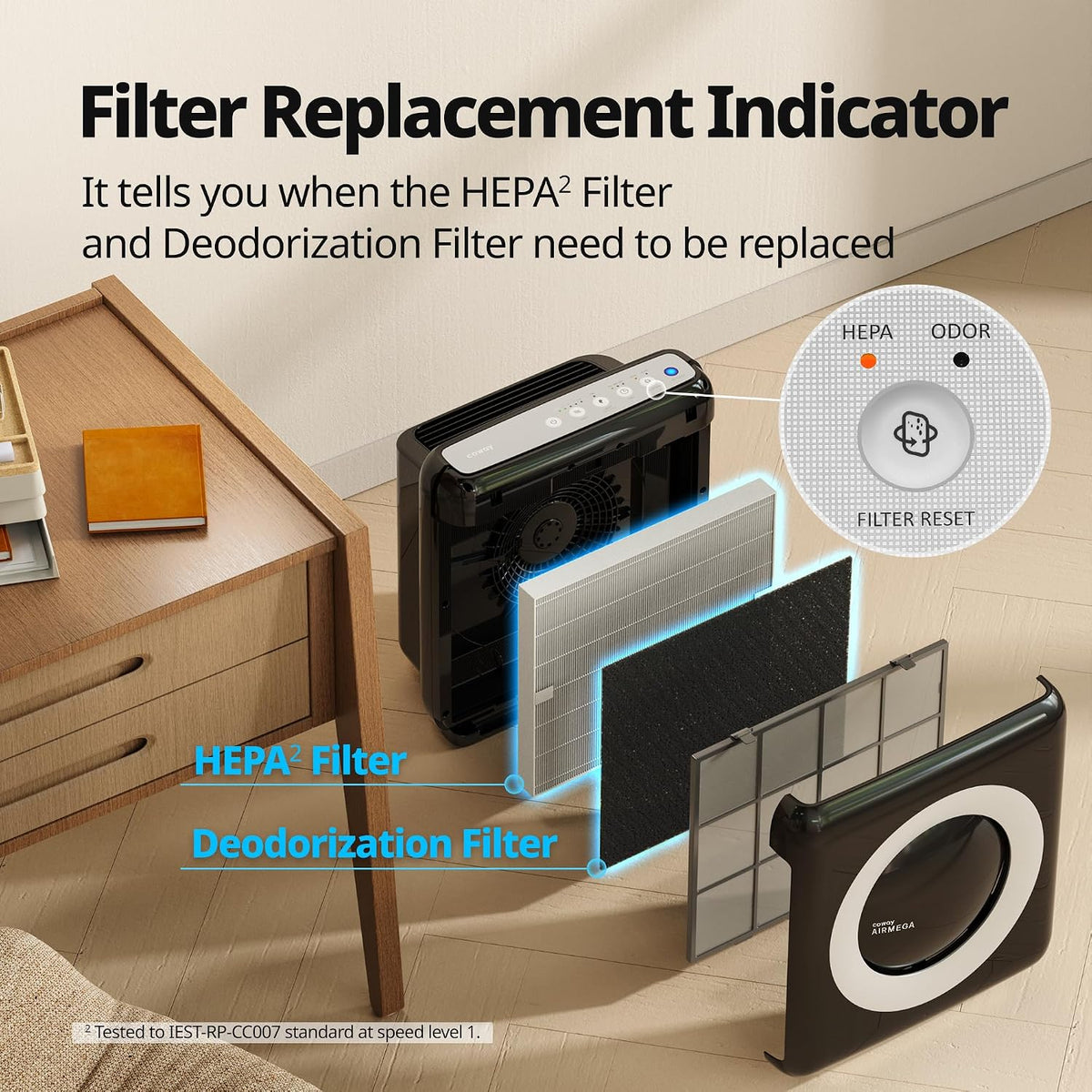 coway air purifier for home up to 1,748ft², view 10