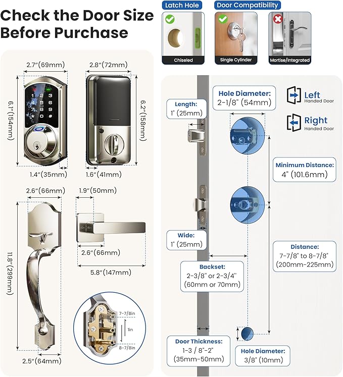 Veise VE07-H Fingerprint Smart Locks - Image 9