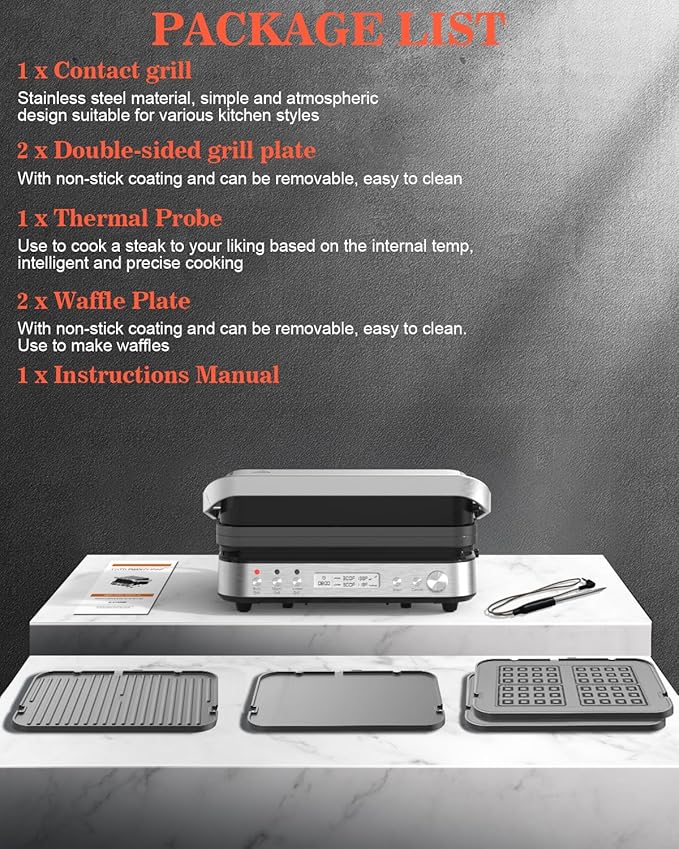 Panini Press Grill Sandwich Maker - Image 9