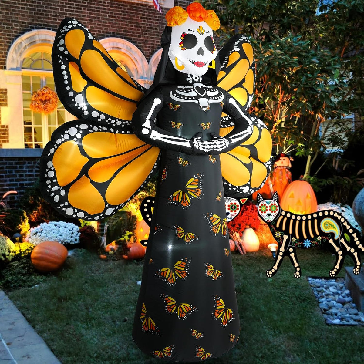 Dia de Los Muertos Decoration, 6 FT Halloween Inflatables Dรฉcor Day of The De...