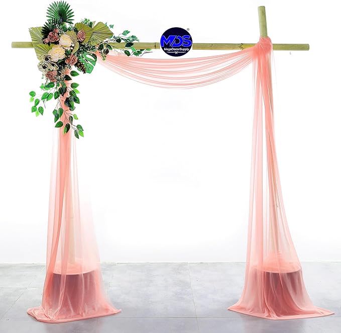 MDS Halloween Chiffon Draping Fabric - 1 Panel, 30" Wide x 50ft Long - S...