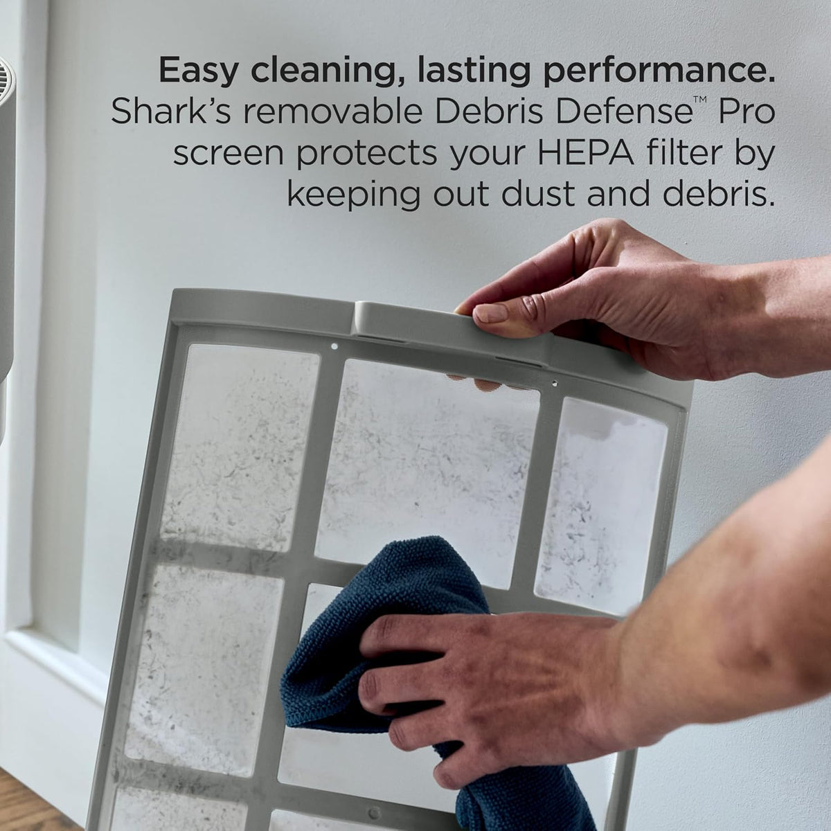 shark breatheclear max smart air purifier, hp362, dove, view 11