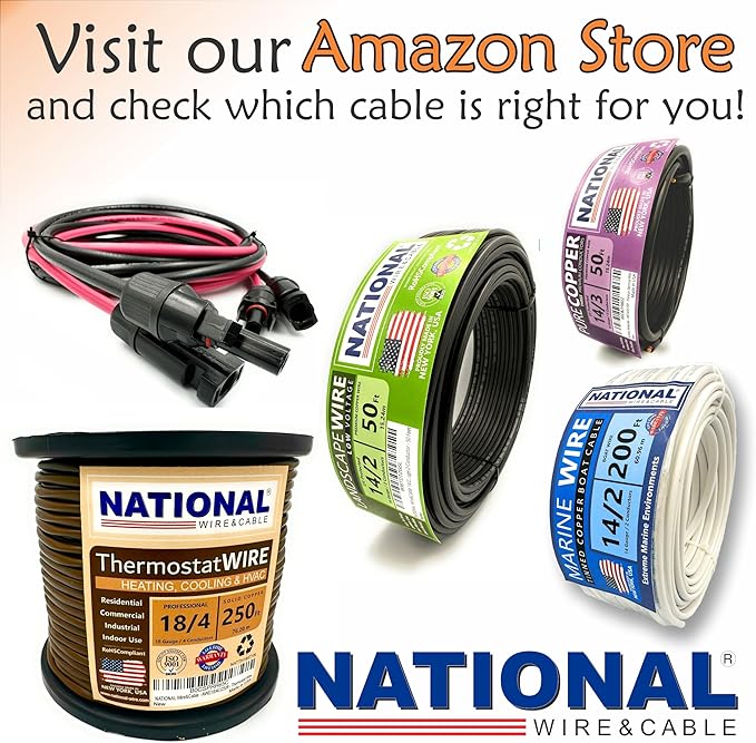 NATIONAL Wire & Cable – 14 AWG 4-Conductor Premium Copper Wire, 25 ft, Stranded - Image 7