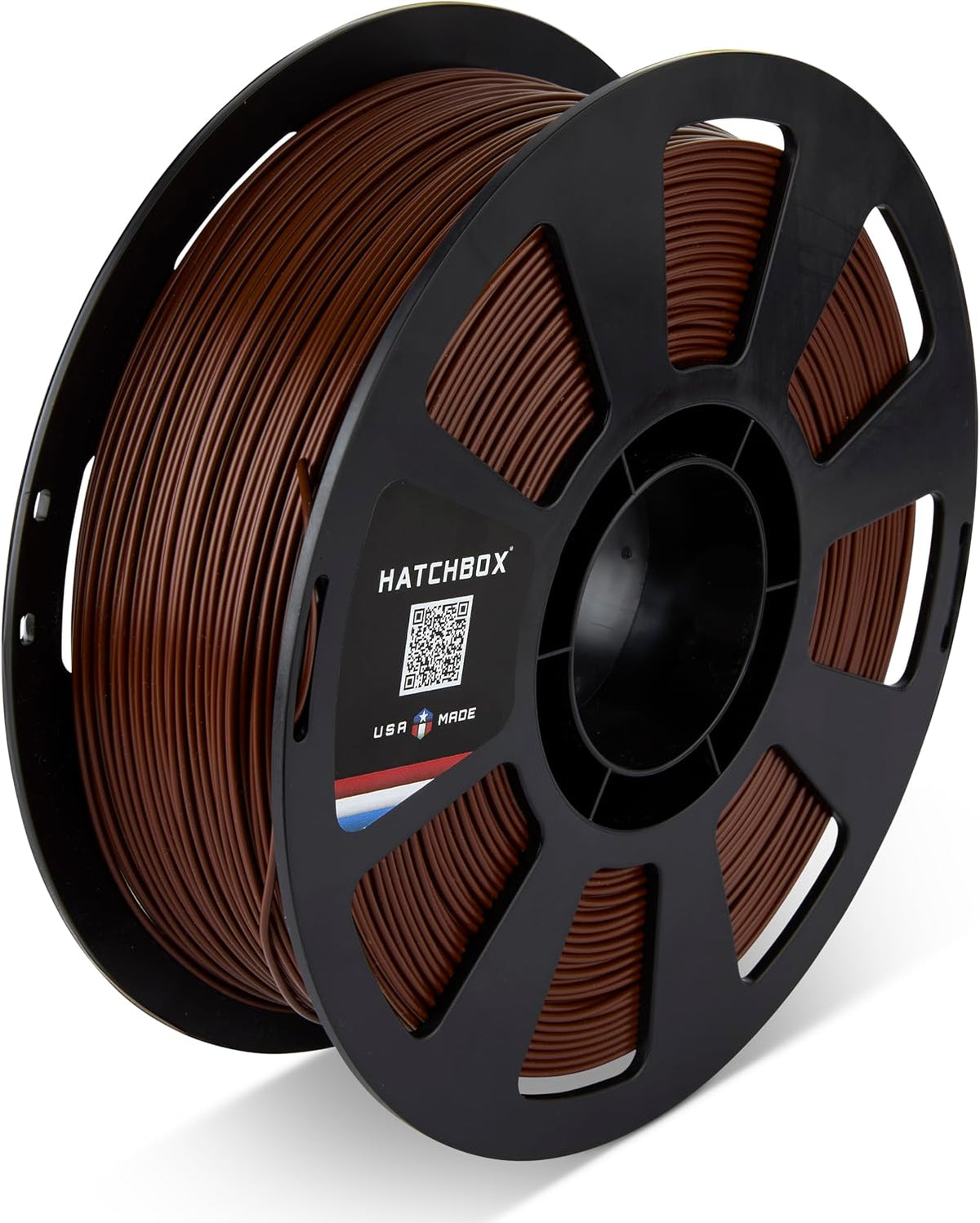 HATCHBOX PLA MAX V2 Pecan Brown 3D Printer Filament Made in the USA, 1.75mm D...