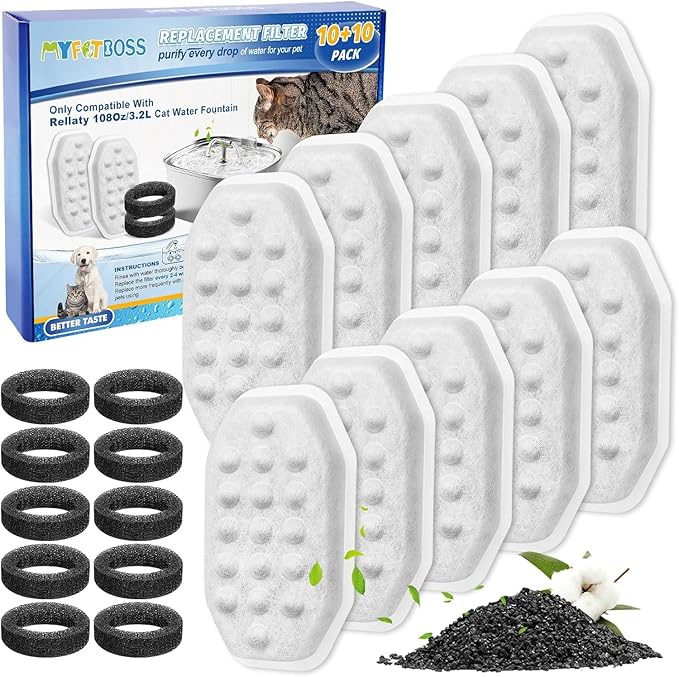 Cat Water Fountain Filter Replacement Compatible by MyfatBOSS