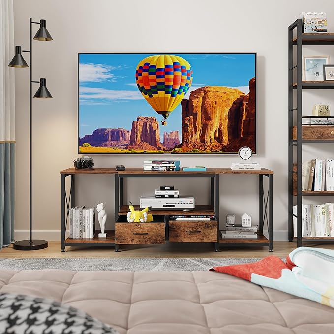 GYIIYUO TV Stand with Fabric Drawers - Image 7
