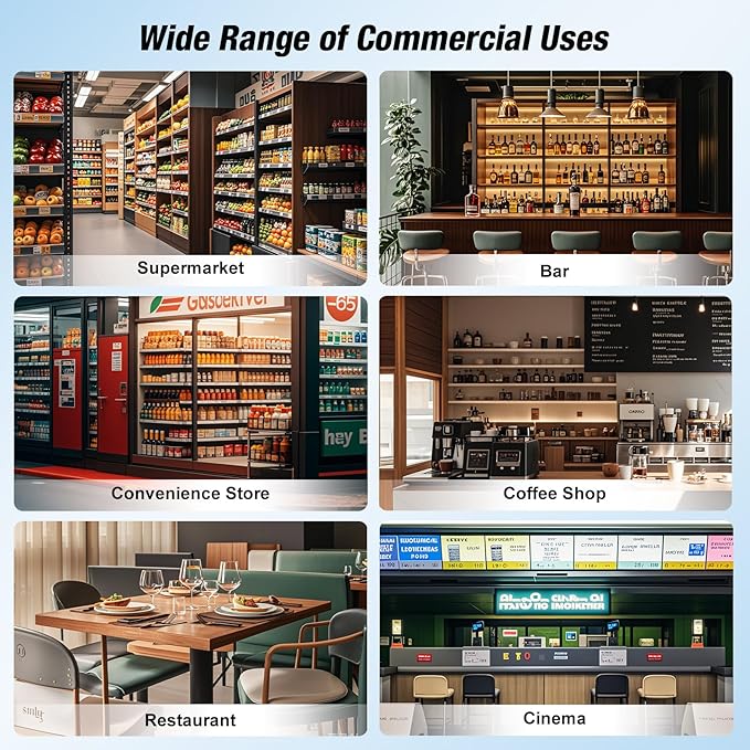 Commercial Beverage Refrigerator, 24 Inch Beverage Fridge, 15 Cu. Ft. Drink - Image 9