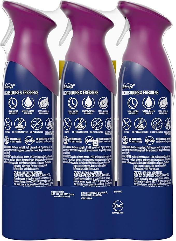 Febreze Air Mist, Air Freshener Spray, Odor Fighting Room Spray, Deodorizer - Image 13