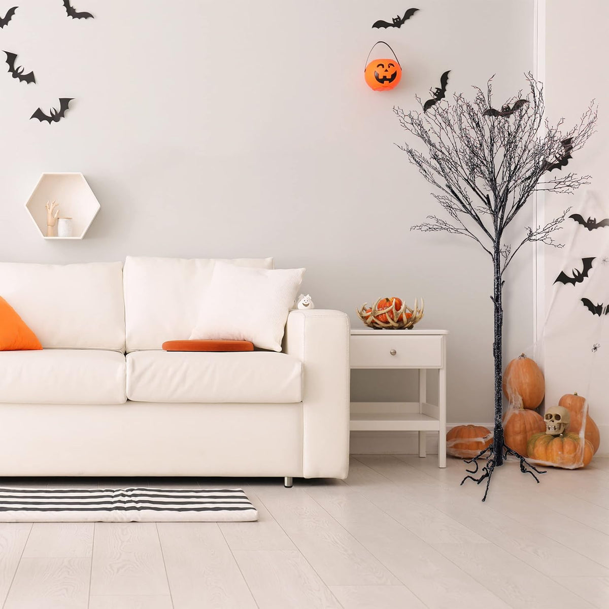 National Tree Company Artificial Tree Decoration, Black, Leafless, Includes S...