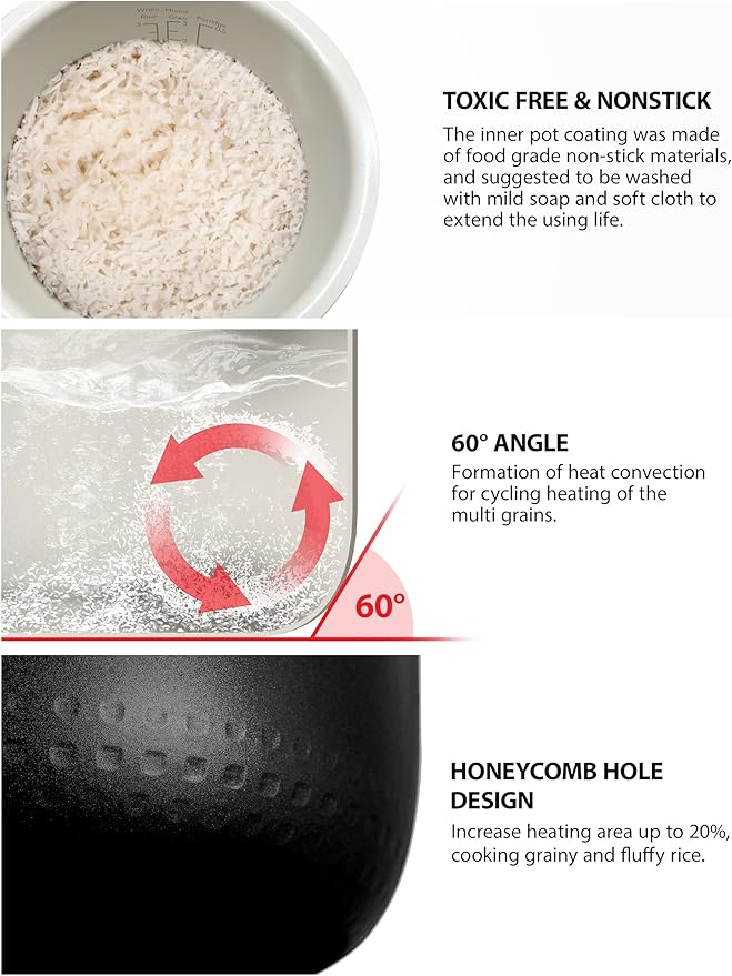 Toshiba Rice Cooker 6 Cup Uncooked – Japanese Rice Cooker - Image 7