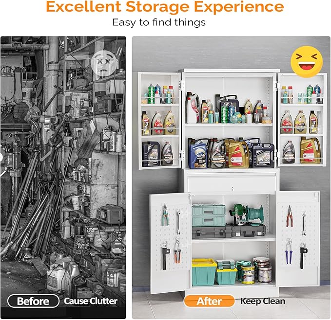 VINGLI Metal Storage Cabinet - Image 9