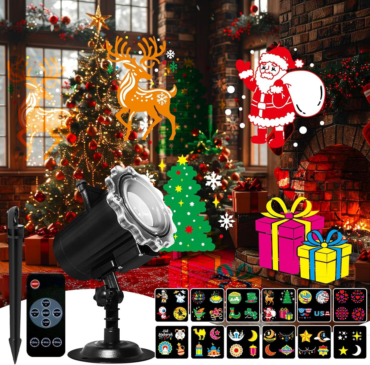 Halloween Christmas Projector Lights Outdoor, Holiday Decorations