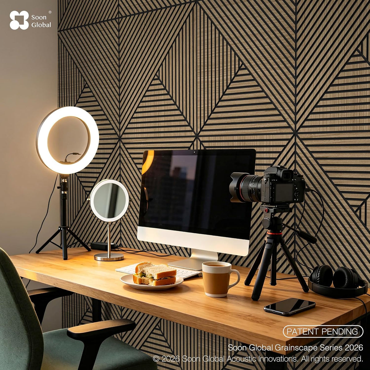 Soon Global Acoustic Wall Panels, Wood Panels for Wall, Arcadian Vortex