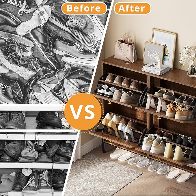 IRONCK Rattan Shoe Cabinet Storage - Image 7