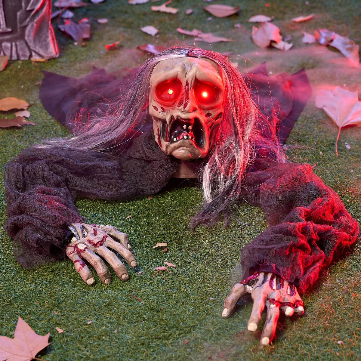 JOYIN Halloween Zombie Decoration Outdoor, Groundbreaker Halloween Outside De...