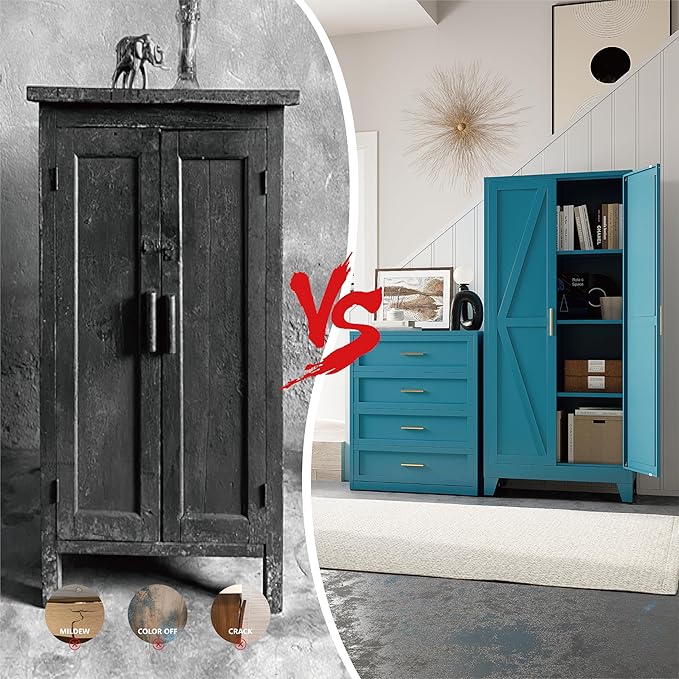61" Tall Pantry Cabinet, Kitchen Pantry Storage Cabinets - Image 7