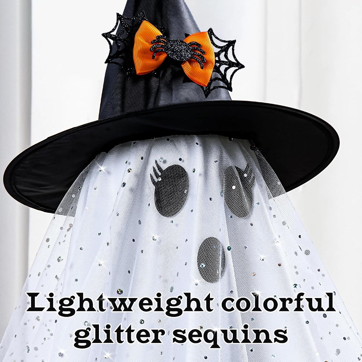 AYGXU 2pcs Halloween Decorations Indoor,Ghost Decor with String Lights Remote...