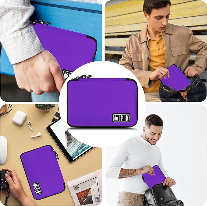 Electronics Organizer, Portable Cable Organizer Bags, Travel Electronic - Image 6