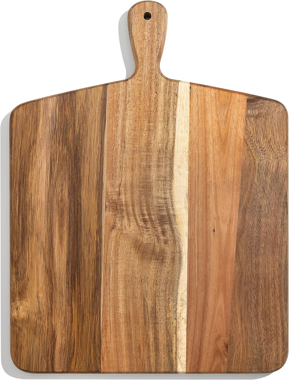 Acacia Wood Cutting Board and Chopping Board with Handle for Meat, Cheese Boa...