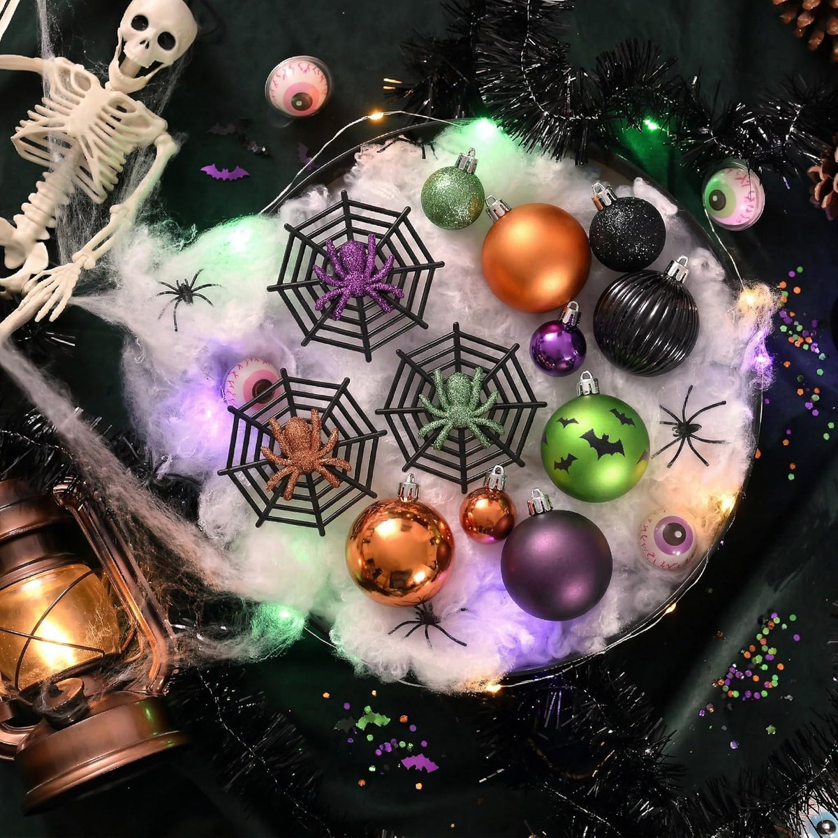Valery Madelyn 64ct Halloween Ornaments Shatterproof Tree Decoration Indoor