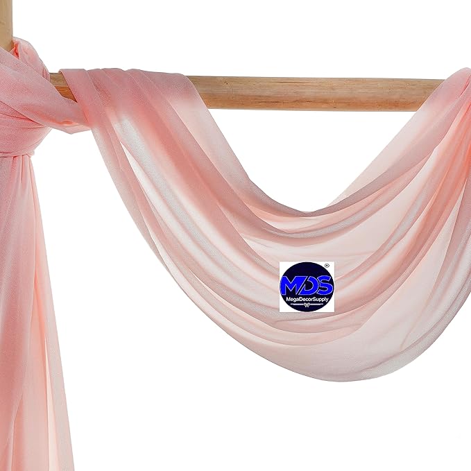 MDS Halloween Chiffon Draping Fabric - 2 Panel, 30" Wide x 50ft Long - S...