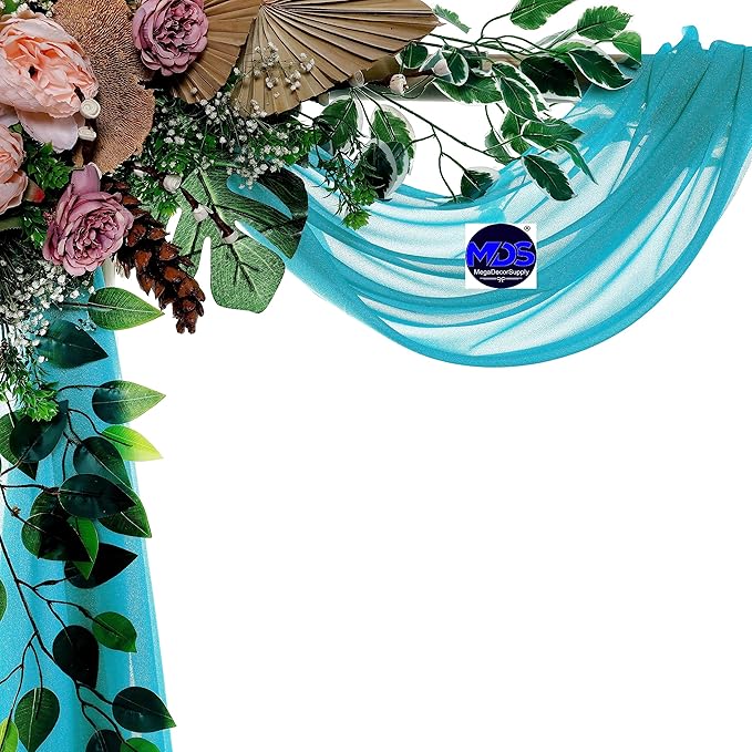 MDS Halloween Chiffon Draping Fabric - 1 Panel, 30" Wide x 30ft Long - S...