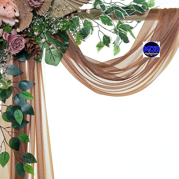 MDS Halloween Chiffon Draping Fabric - 2 Panel, 30" Wide x 30ft Long - S...