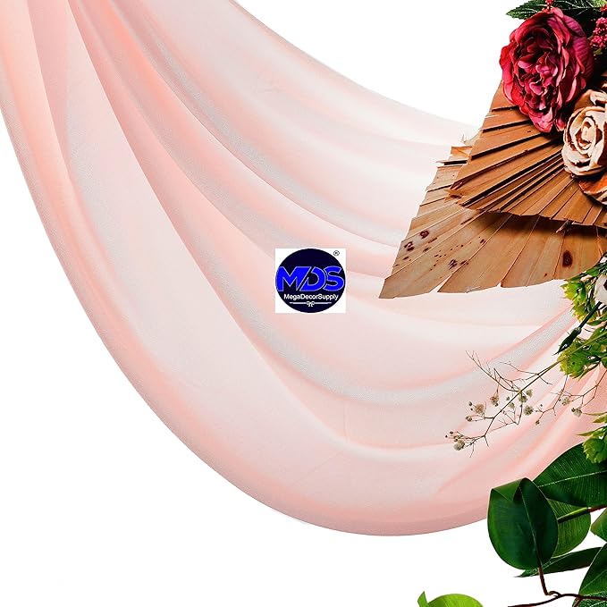 MDS Halloween Chiffon Draping Fabric - 2 Panel, 30" Wide x 40ft Long - S...