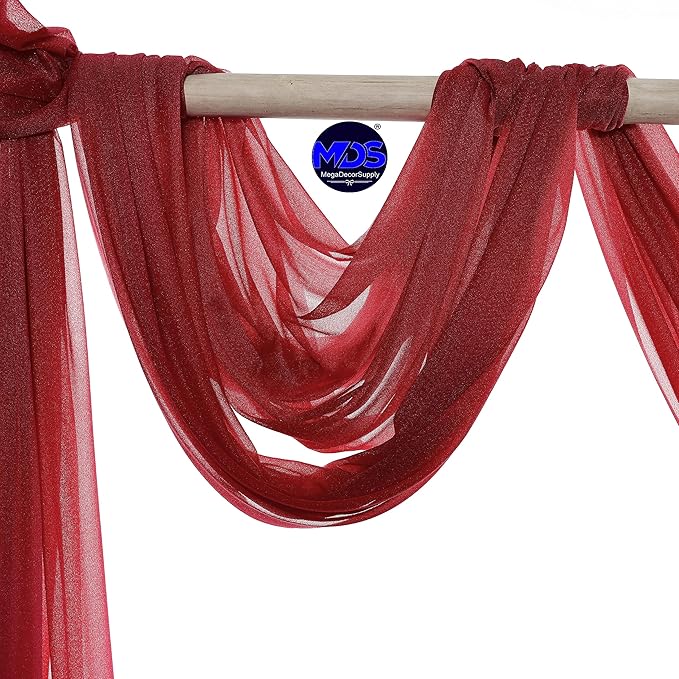 MDS Halloween Chiffon Draping Fabric - 2 Panel, 30" Wide x 50ft Long - S...