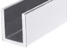 Brixwell SDCD38BA-CCP23-XCP5 Brite Anodized 3/8" Fixed Panel Shower Door Deep - Image 6