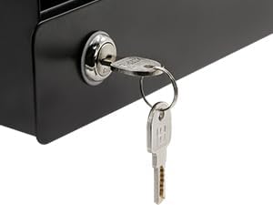Under Desk Drawer Storage with Lock, Metal Undermount Table Drawer, Ball - Image 8