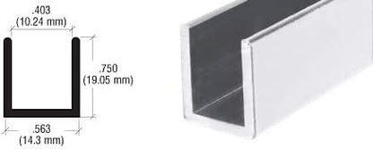 Brixwell SDCD3812BA-XCP50 Brite Anodized Frameless Shower Door Aluminum Deep - Image 4