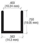 Brixwell SDCD38BGA-CCP23-XCP10 Brite Gold Anodized 3/8" Fixed Panel Shower Door - Image 8