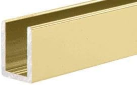 Brixwell SDCD38SB-CCP72-XCP10 Satin Brass 3/8" Fixed Panel Shower Door Deep - Image 5