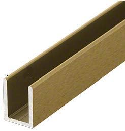Brixwell SDCD38ABRS-CCP12-XCP5 Antique Brass 3/8" Fixed Panel Shower Door Deep - Image 6