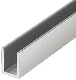 Brixwell SDCD38BS-CCP72-XCP25 Brushed Stainless 3/8" Fixed Panel Shower Door - Image 6