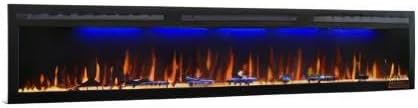 Electric Fireplace Recessed 88 inches, Insert and Wall Mounted Slim Fireplace - Image 9