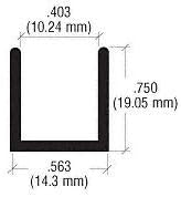 Brixwell SDCD38SB-CCP18 Satin Brass 3/8" Fixed Panel Shower Door Deep U-Channel - Image 7