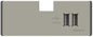 adorne Legrand Under-Cabinet USB Outlet Module in Titanium by adorne